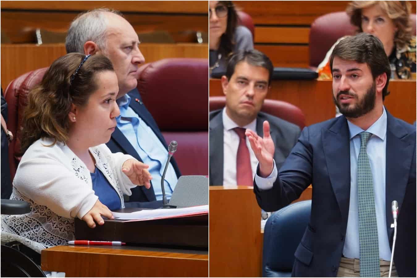 Así responde el vicepresidente de Castilla y León (Vox) a una diputada con discapacidad