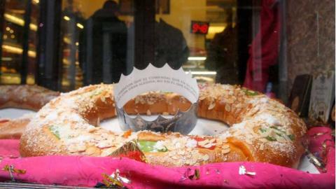 Roscón de Reyes en el Horno San Onofre (Foto: Kike Rincón / Madrid Diario)