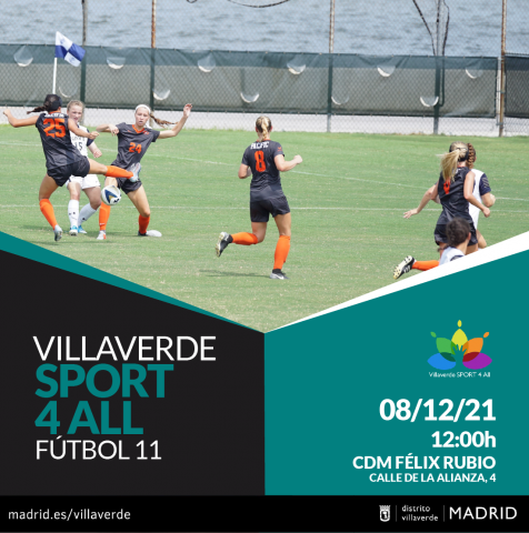 Cartel actividad Fútbol 11 / Villaverde Sport4All