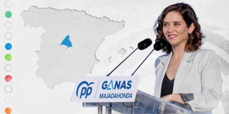 Resultados por municipio de las elecciones del 28M en la Comunidad de Madrid. DISEÑO RTVE Isabel Díaz Ayuso
