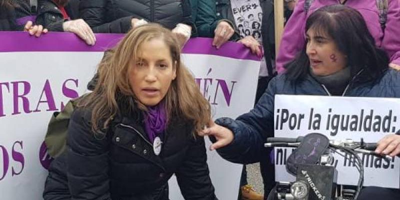 8M momento de la manifestación en Madrid