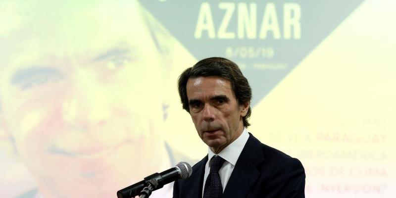 Aznar apoya aGuaidó durante una ponencia en Paraguay. Aznar