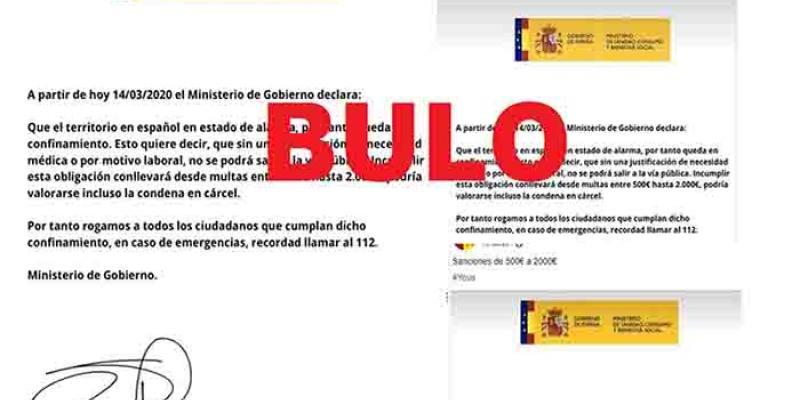 Bulos / Maldita.es El Gobierno español desmienten los bulos en las Redes Sociales