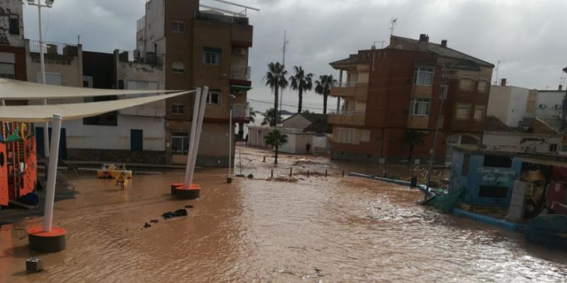 Efectos de la borrasca Gloria en Los Alcázares Efectos de la borrasca Gloria en Los Alcázares