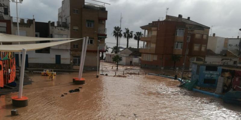 Efectos de la borrasca Gloria en Los Alcázares