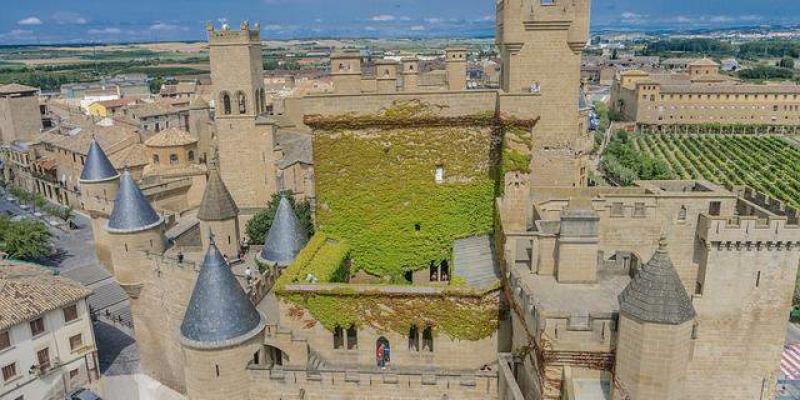 El hotel del Catillo de Olite en España - Pixabay El Castillo de Olite en Navarra