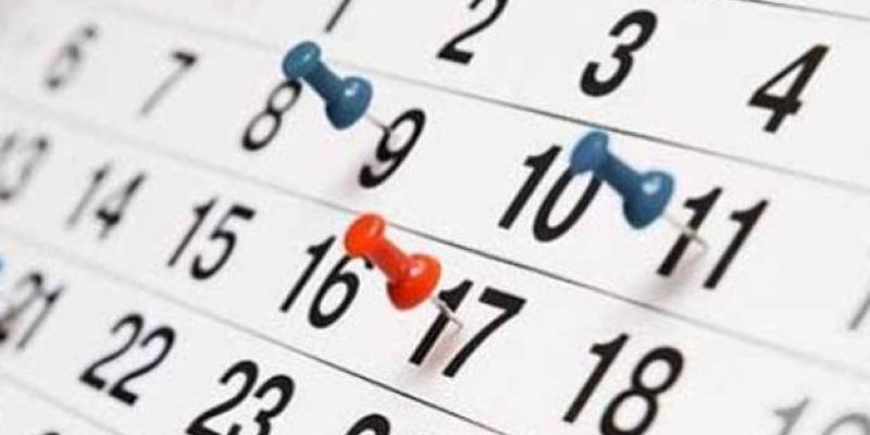 Calendario fechas Calendario fechas