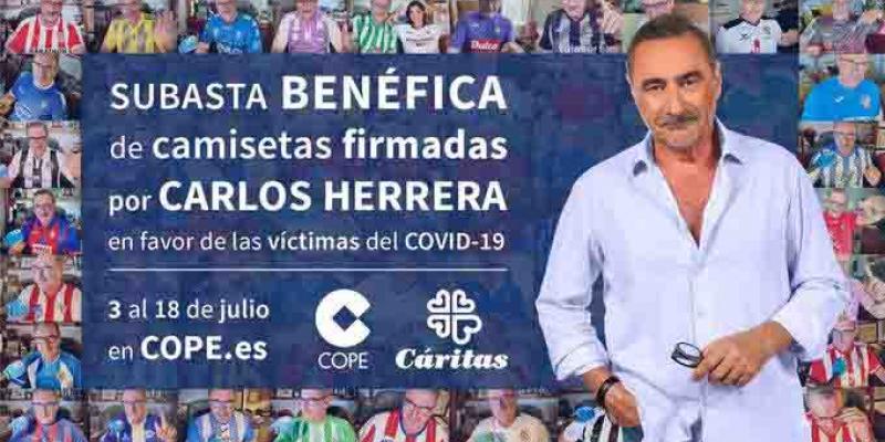 Carlos Herrera subasta sus camisetas