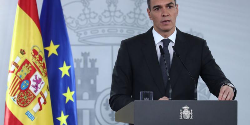 El presidente del Gobierno, Pedro Sánchez | Foto de Pool Moncloa/Fernando Calvo El presidente del Gobierno, Pedro Sánchez