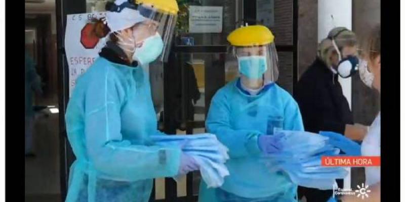 Canal 28 Almería Sanitarios usan EPI realizado con plástico de invernadero/Canal 28 Almería