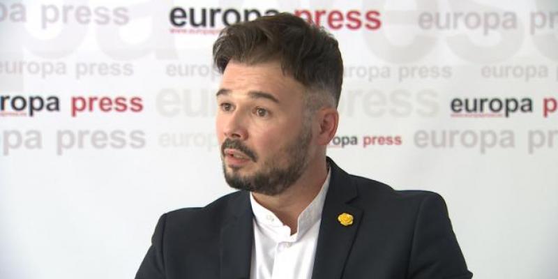 ERC pide el reconocimiento del catalán en el Parlamento Europeo Imagen de archivo de Gabriel Rufián. Europa Press