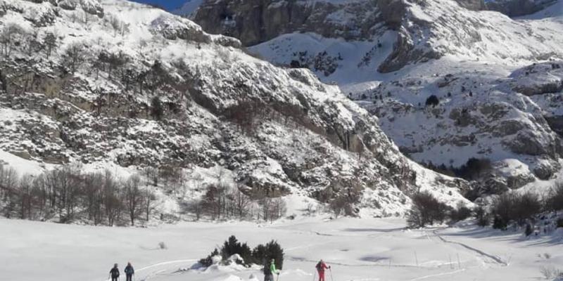 El espacio nórdico de Lizana ha podido pisar 3 kilómetros de pista. // Heraldo Esquí