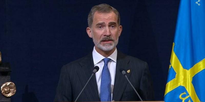 Felipe VI / Premios Princesa de Asturias 2020 Intervención de Felipe VI en los Premios Princesa de Asturias