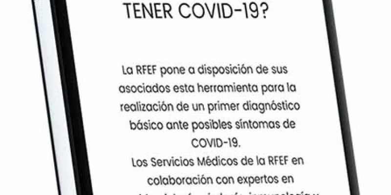 Covid / RFEF FutCov es la aplicación de la RFEF para identificar los síntomas del Covid - 19