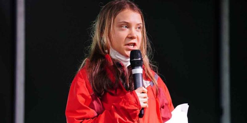 Greta Thunberg es el centro de todas las informaciones de la COP26