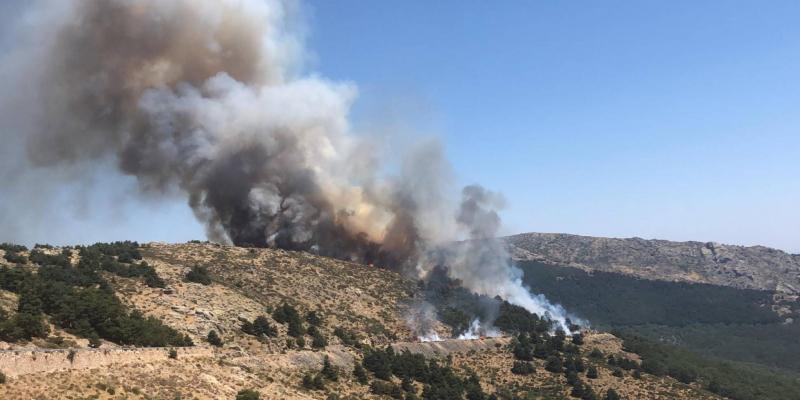 Un incendio forestal de la Sierra de Guadarrama ya está controlado. Guadarrama