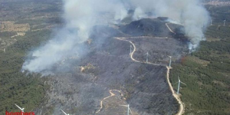 El incendio forestal originado en El Perelló ha dejado 200 hectáreas "heridas" y ha sido causado por una mala quema Incendio Forestal
