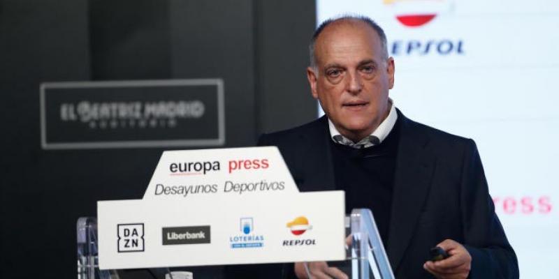 Javier Tebas / Deia Javier Tebas ha analizado la actualidad del fútbol en los Desayunos Deportivos de Europa Press