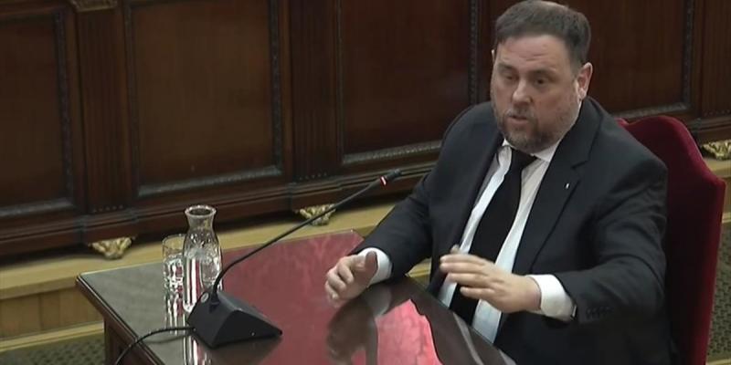 El líder de ERC, Oriol Junqueras, cumple condena por sendos delitos.