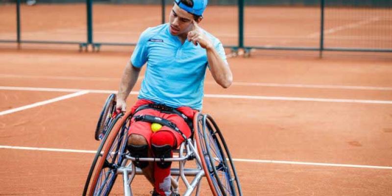 Martín de la Puente es el ganador de la final de tenis en silla de Barcelona / MARCA