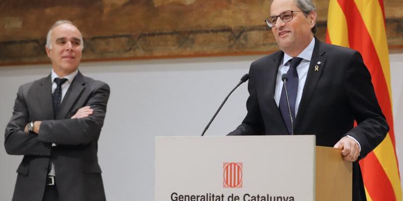 Quim Torra, en un acto de la Generalitat. Foto: Govern de Cataluña.