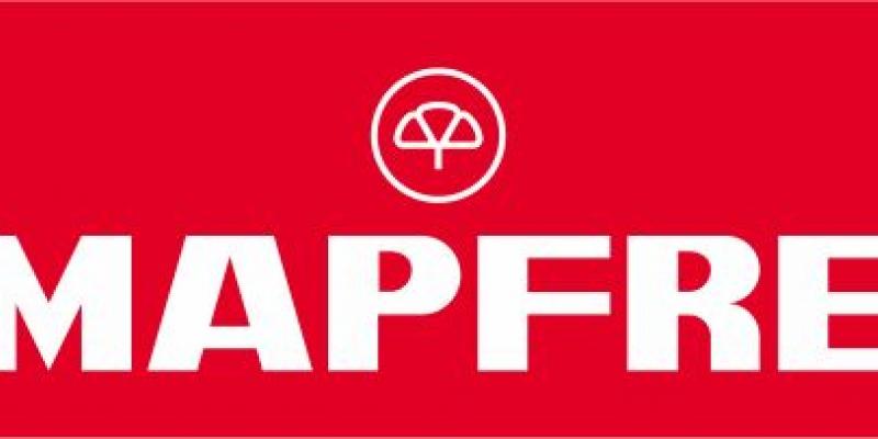 Logotipo de Mapfre con letra blanca y fondo rojo