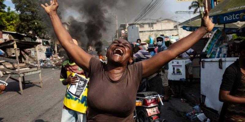 Protestas en las calles de Haití