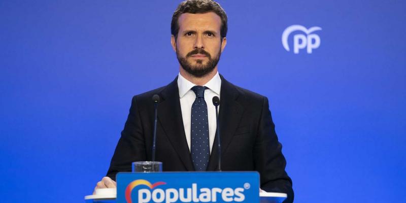 Pablo Casado / Voz Pópuli Pablo Casado cree que los votantes del centro derecha volverán al PP