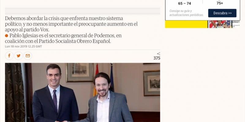 Pablo Iglesias The Guardian