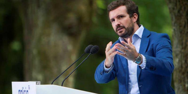 El líder del Partido Popular, Pablo Casado, el único que abrirá el curso político