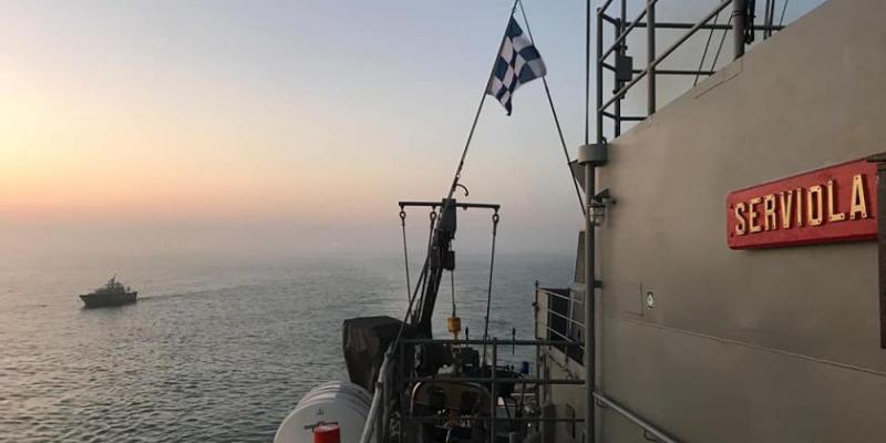 El patrullero 'Serviola' libera un buque secuestrado por piratas en el Golfo de Guinea. Patrullero Serviola