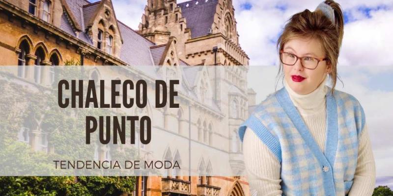El chaleco de punto en la moda Paola Torres vistiendo un chaleco de punto