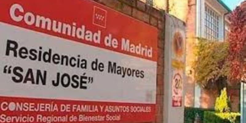 Fachada de una residencia de mayores en la Comunidad de Madrid 
