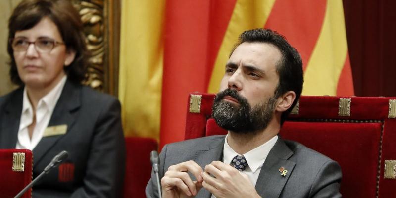 Los independentistas reivindican la soberanía del pueblo catalán a la hora de decidir. Roger Torrent