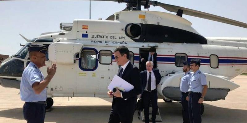 Sánchez utilizó el helicóptero que estaban usando en las labores de búsqueda de un desaparecido.