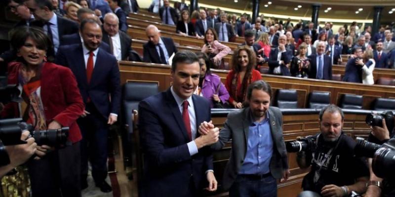 Subida SMI Pedro Sánchez y Pablo Iglesias