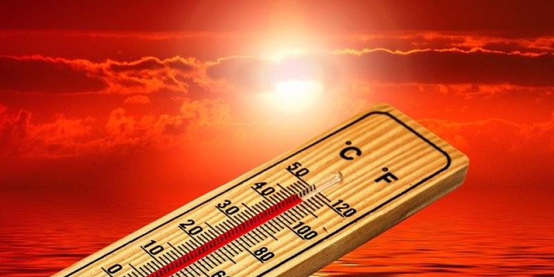 Termómetro que muestra una temperatura muy elevada. Foto de Pixabay