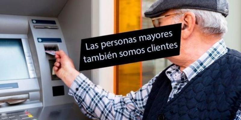 Campaña “Soy mayor, no idiota” para reclamar medidas en los bancos