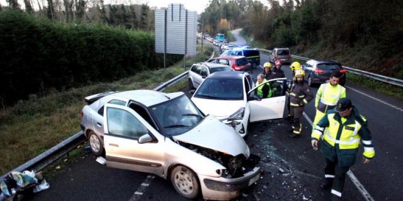 Accidente en Miño (A Coruña) el pasado 3 de enero | EFE