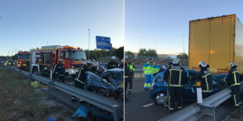 Muere un joven de 20 años en un accidente en la M-50. accidente M-50