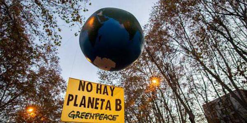 Greenpeace es una de las organizaciones que se suman a la acción global por el clima