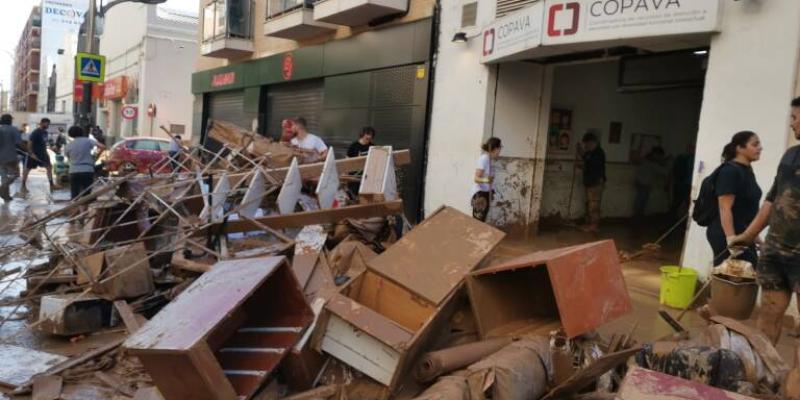 Imagen de un destrozo por la DANA/Valencia Plaza Las personas con discapacidad afectadas por la DANA
