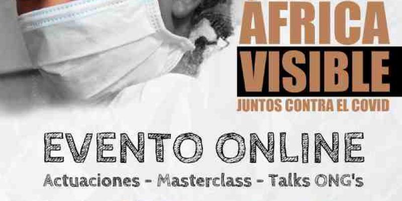 Cartel del evento Cartel evento online África visible