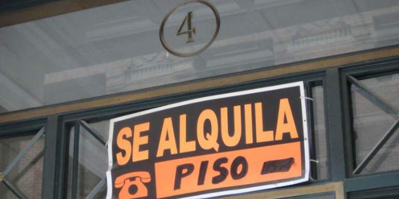 Sobre los precios de los alquileres Cartel de 'Se alquila'