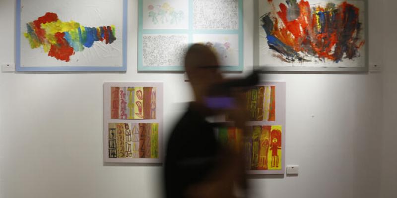 Las obras de los artistas con discapacidad - EFE SALAS 35 piezas de artistas con discapacidad