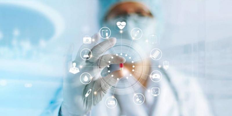 Think Infografía sobre la atención médica inteligente