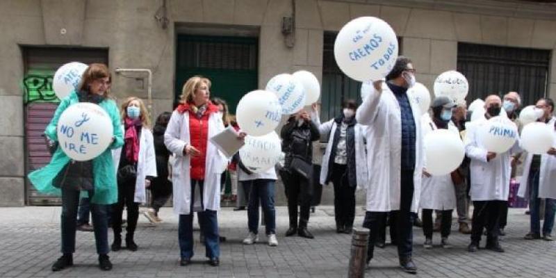 Manifestación de médicos de atención primaria / Foto: Amyts Médicos de Atención Primaria en huelga