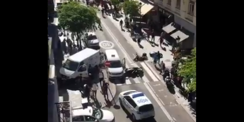 El robo a un repartidor en el centro de madrid que acaba mal. Robo frustrado