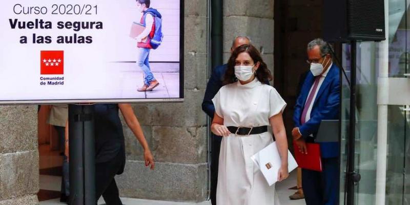 La Comunidad de Madrid trabaja en las medidas para comenzar el curso escolar Ayuso y Más Madrid trabajan en las medidas para comenzar el curso escolar