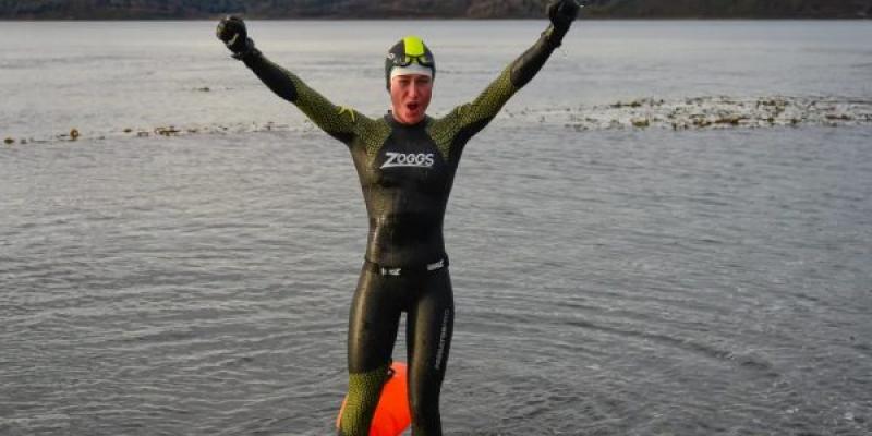 Bego Aldat preparándose para el Ironhuman